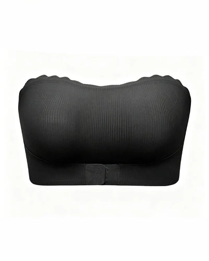 Sabrina Seamless Wireless Scallop Edge Strapless Bra