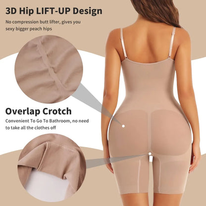 Simone Seamless Tummy Control Bodysuit Full Body Shapewear
