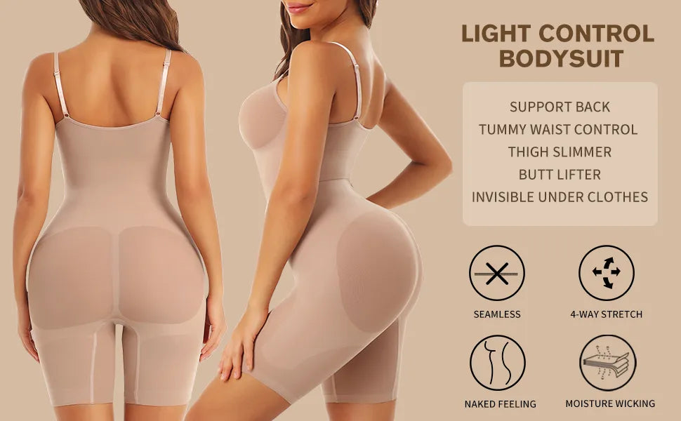 Simone Seamless Tummy Control Bodysuit Full Body Shapewear