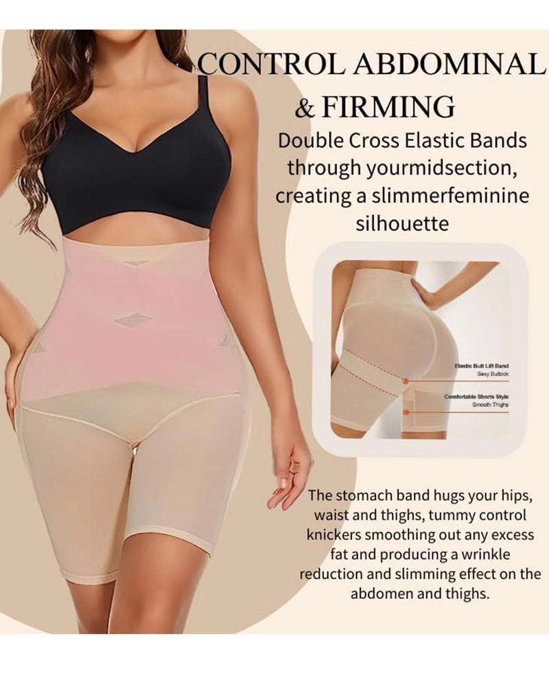 Callie Comfort High Waisted Shaper Shorts Seamless No Roll Thigh Slimmer