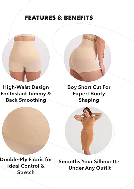 Talula Tummy Control Body Shaper Boyshort