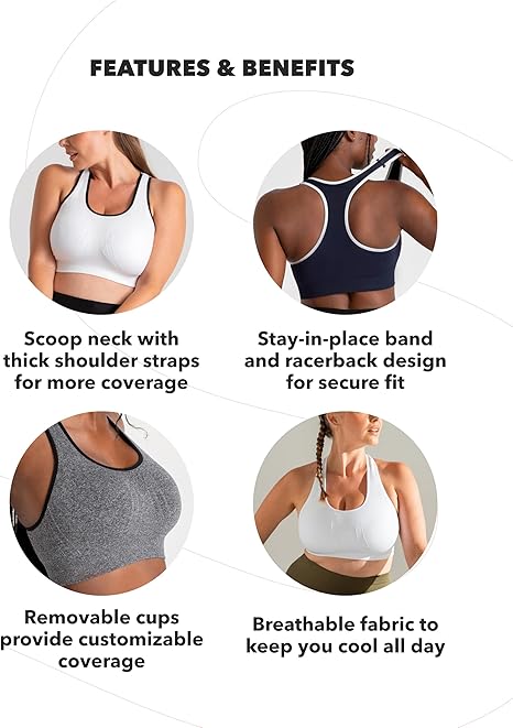 Gracie Sports Bra High Support Workout Top