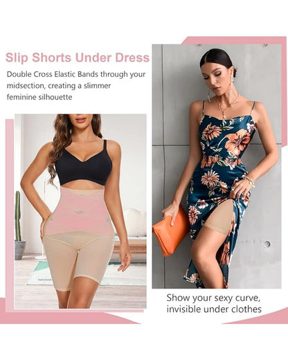 Callie Comfort High Waisted Shaper Shorts Seamless No Roll Thigh Slimmer