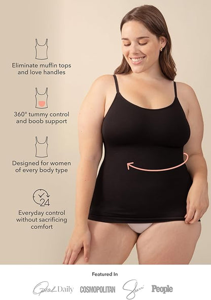 Claire Scoop Neck Cami Body Shaper - Shapewear Tummy Control Tank Top