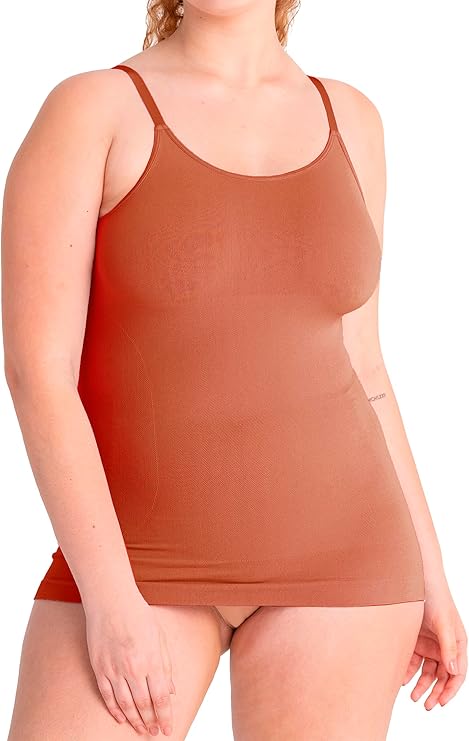 Claire Scoop Neck Cami Body Shaper - Shapewear Tummy Control Tank Top