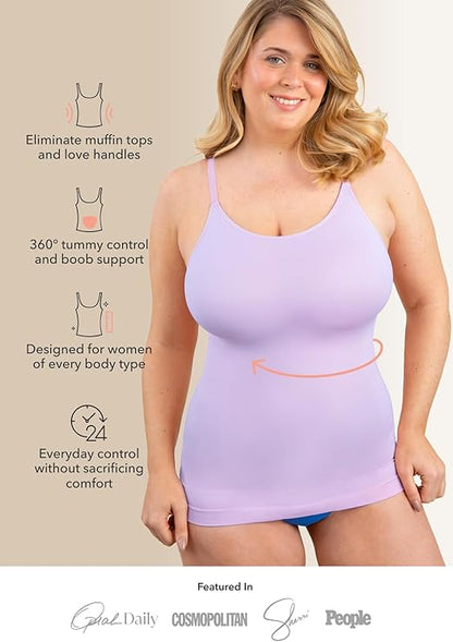 Claire Scoop Neck Cami Body Shaper - Shapewear Tummy Control Tank Top