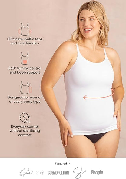 Claire Scoop Neck Cami Body Shaper - Shapewear Tummy Control Tank Top