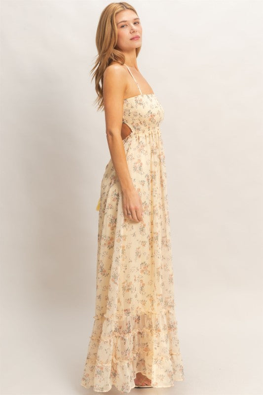 Nora Smocked Floral Maxi Dress