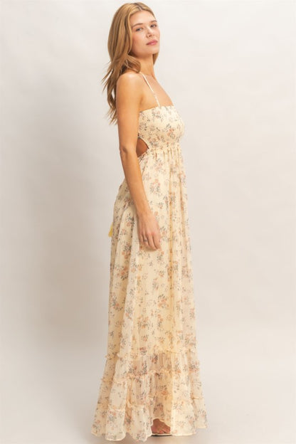Nora Smocked Floral Maxi Dress