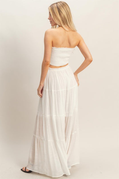 Malibu Smocked Tube & Tiered Skirt Set