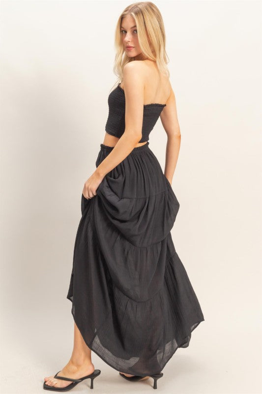 Malibu Smocked Tube & Tiered Skirt Set