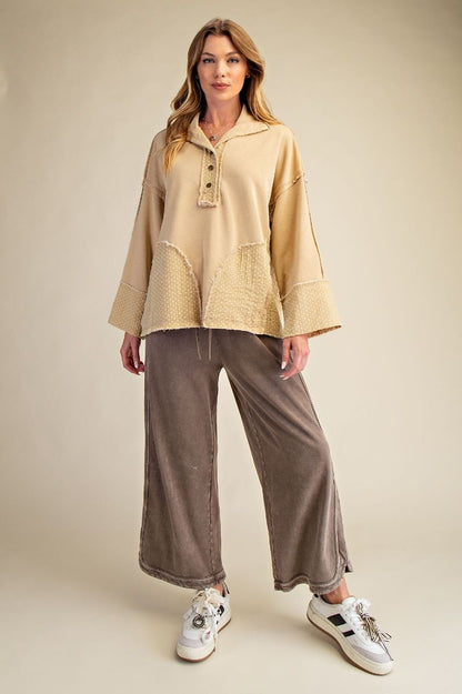 Sunday Sofia Wide Leg Crop Pant