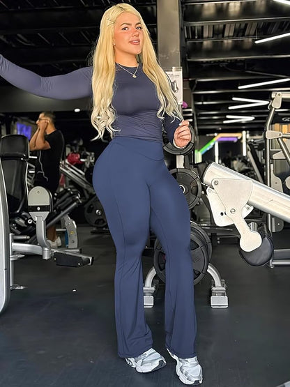 Avery No Front Seam Straight Leg High Waist Buttery Leggings