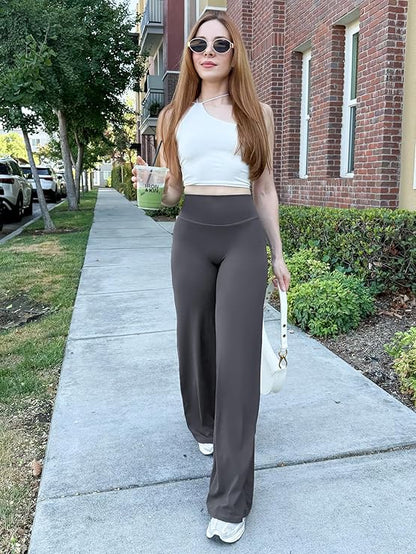 Avery No Front Seam Straight Leg High Waist Buttery Leggings